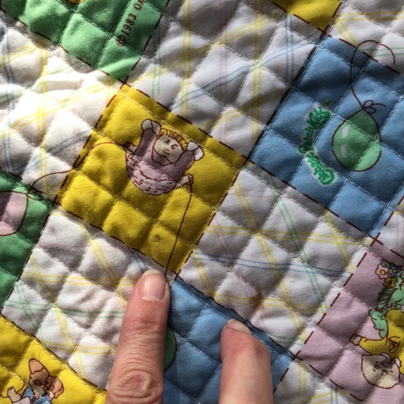 Vintage Cabbage Patch sleeping Bag 1980s doll size bedding blanket - Picture 7 of 12